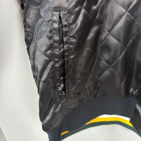 G-III Apparel NFL Green Bay Packer Black Reversible Men Wool Polyester Coat 6X - Picture 5 of 9